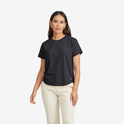 Women's Anytime Tee, Natural Black