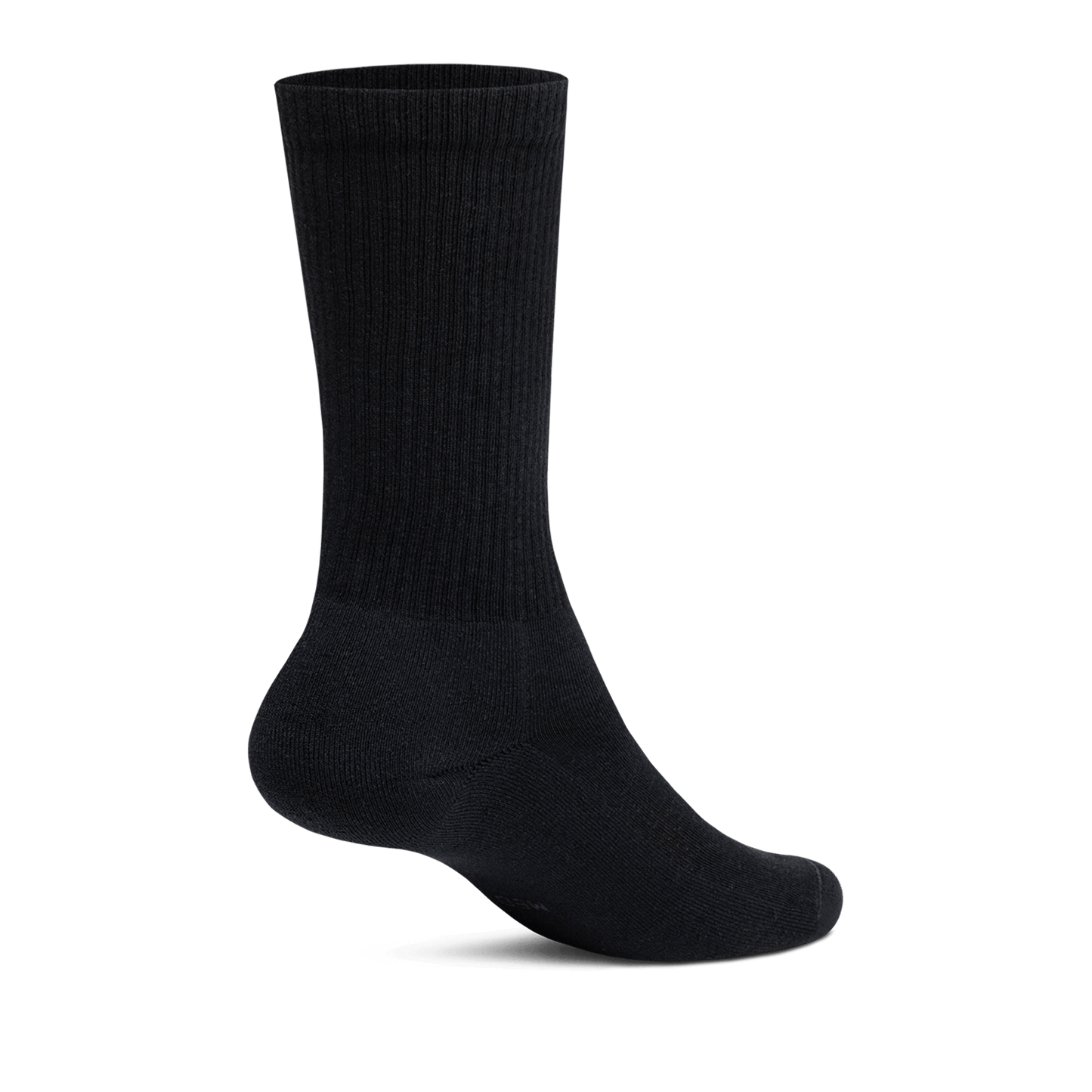 Unisex Anytime Crew Sock, Natural Black